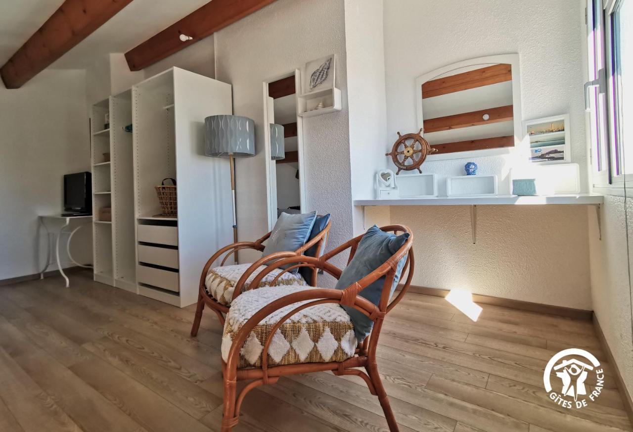 La Sirene - Loft Moderne Et Lumineux Avec Vue Panoramique Sur Mer Mediterranee Et Port De Plaisance フロンティニャン エクステリア 写真